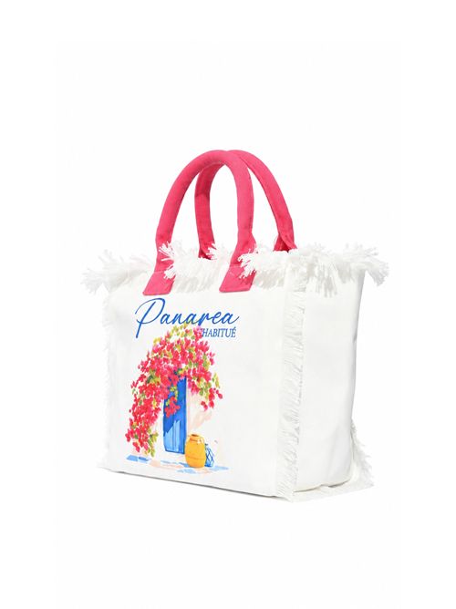 Borsa Vanity Panarea Habitué in canvas di cotone  Mc2 Saint Barth | VANI00108980L